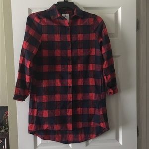 Red Flannel Tunic